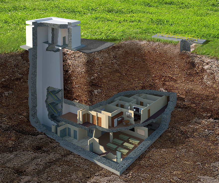 luxury converted nuclear bunker georgia 20